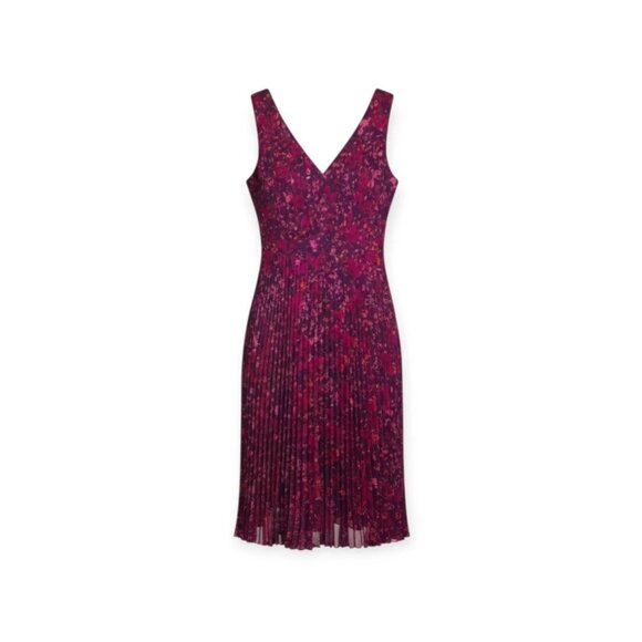 Anthropologie Dresses & Skirts - ANTHROPOLOGIE PLENTY BY TRACY REESE Evanthe Pleated Floral Hi-Low Dress Size 8